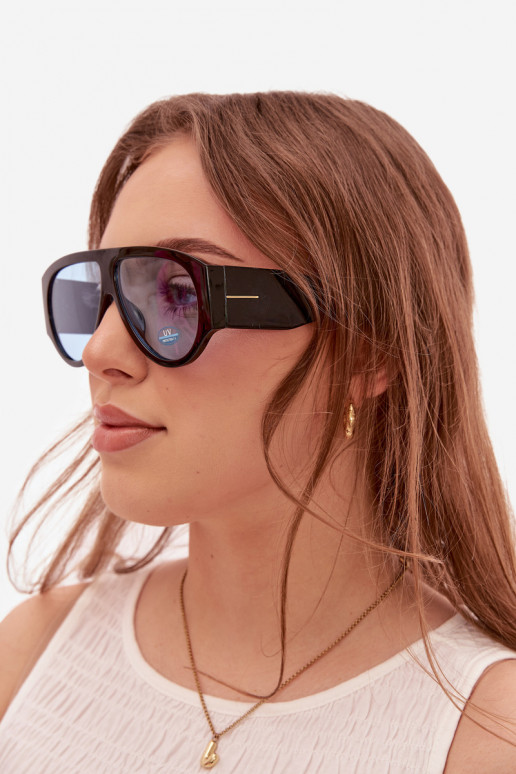 Dámske Slnečné okuliare Čierna a-Modrá