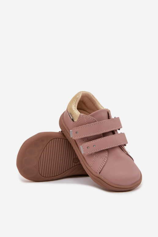 topánky Barefoot Kožené deti Bartek 8600355 Ružová