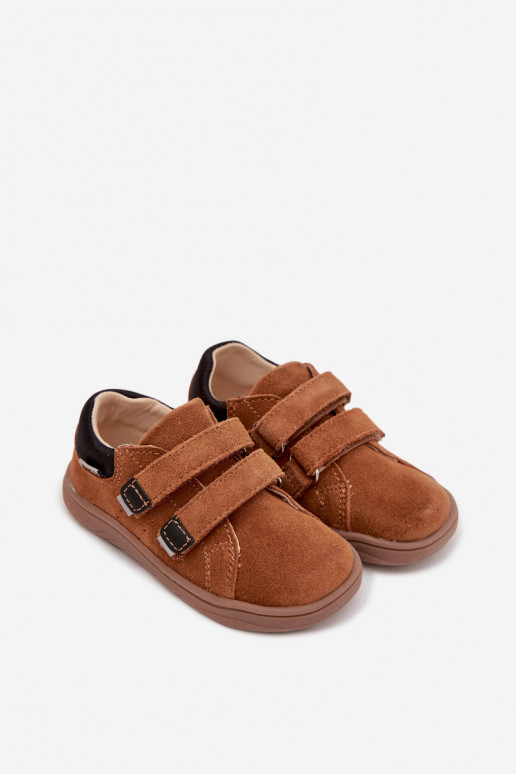 Kožené topánky Barefoot deti Bartek 8600363 Hnedá farba