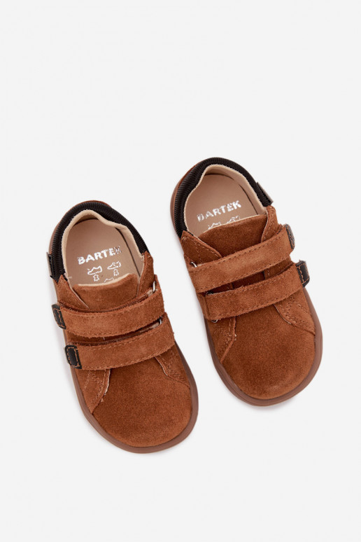 Kožené topánky Barefoot deti Bartek 8600363 Hnedá farba