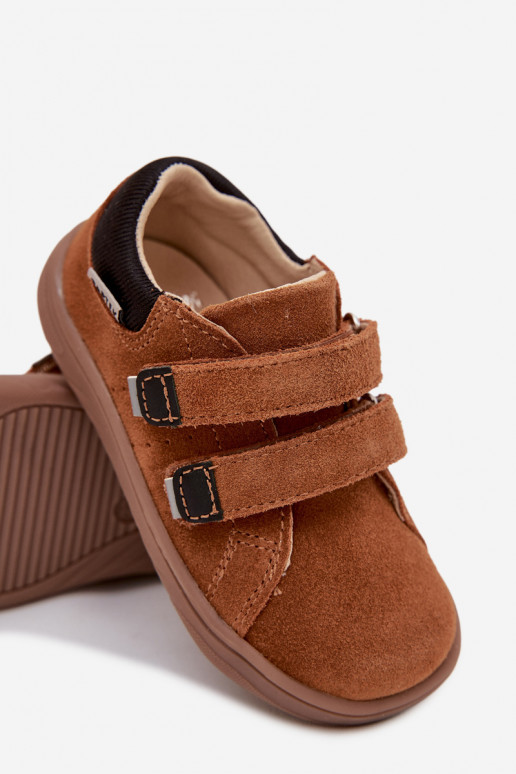 Kožené topánky Barefoot deti Bartek 8600363 Hnedá farba