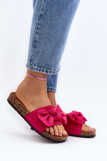 Dámske Papučeso stuhami Ružová Ezephira 2