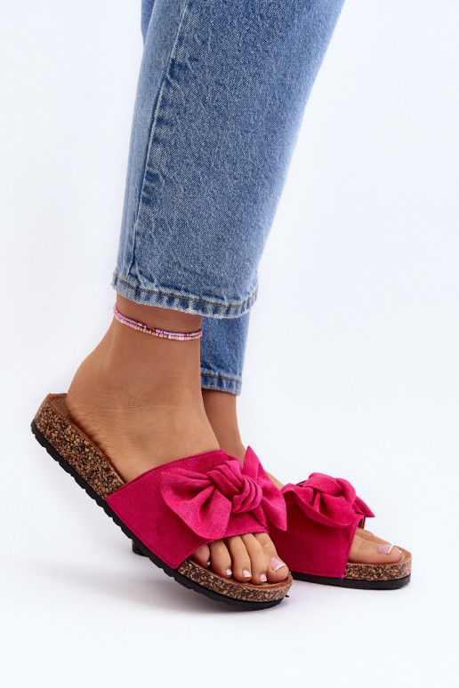 Dámske Papučeso stuhami Ružová Ezephira