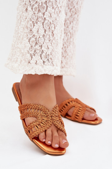 Papuče Dámsky byt oranžová Fariella 2