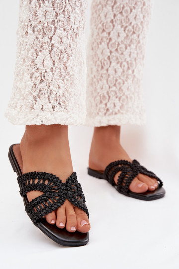 Papuče Dámsky byt čierna Fariella 2