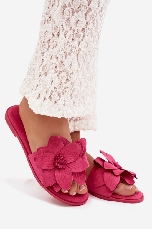 rovná sa Dámske papuče S Ornatemi s kvetinovými motívmiami Ružová Elzoria