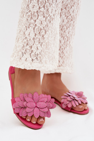 Papuče Dámsky byt S Dekoráciou Ružová Grelora