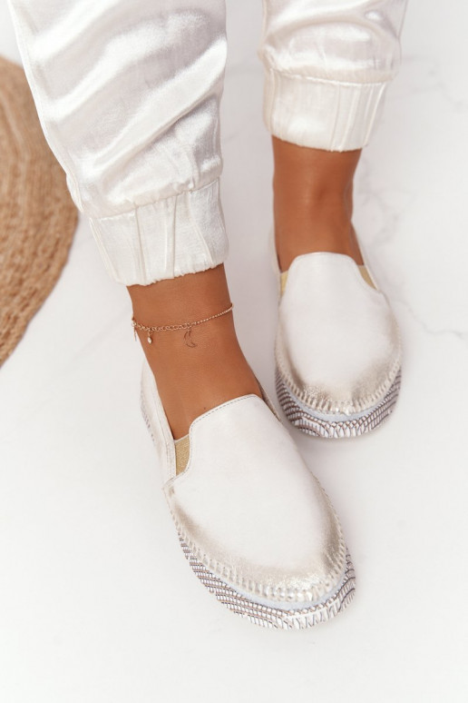 Dámske topánky Máciejka Trvalý model Kožené zlatej farby 03512-25