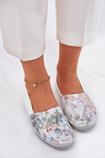 Balerínky so vzormi Máciejka T1930-38 biela farba 2