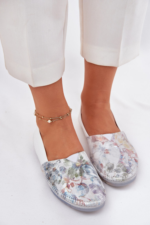 Balerínky so vzormi Máciejka T1930-38 biela farba