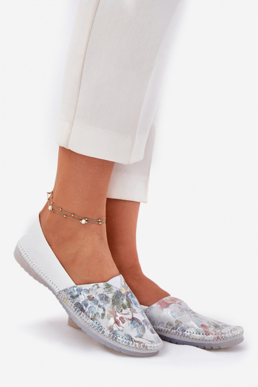 Balerínky so vzormi Máciejka T1930-38 biela farba