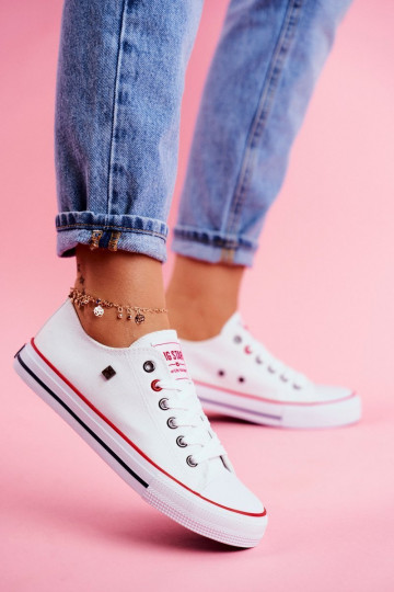 Biele voľnočasové topánky Big Star T274022