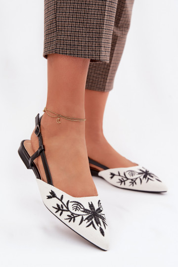 Dámske sandáleHaftem Zapnuté rovná sa čierna Grelia 2