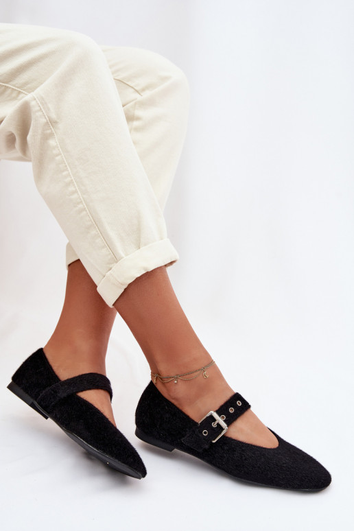 Balerínky Dámske s popruhmi čierna Pamira