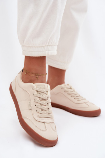 Tenisky model obuvi Dámske materiál Big Star TT274358 béžová 2