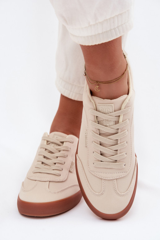 Tenisky model obuvi Dámske materiál Big Star TT274358 béžová