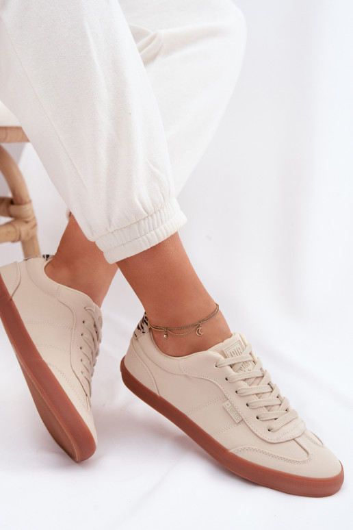 Tenisky model obuvi Dámske materiál Big Star TT274358 béžová