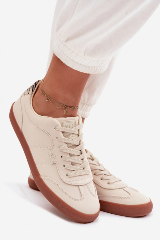 Tenisky model obuvi Dámske materiál Big Star TT274358 béžová