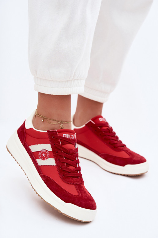 Tenisky model obuvi Dámske Big Star TT274158 červená