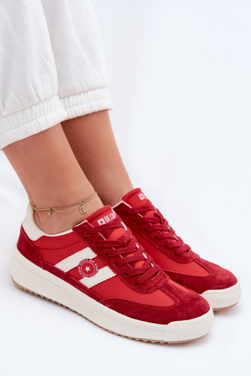 Tenisky model obuvi Dámske Big Star TT274158 červená