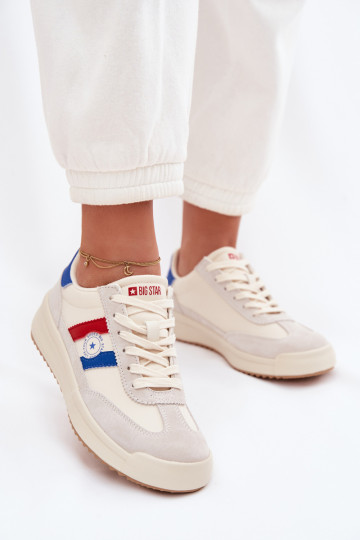 Tenisky model obuvi Dámske Big Star TT274161 béžová 2