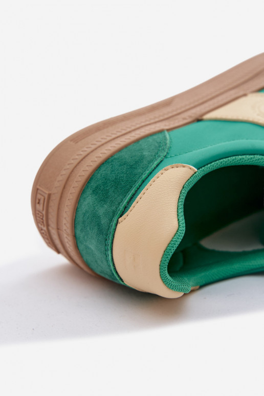 zo semišu Tenisky model obuvi Dámske Big Star TT274163 zelená farba