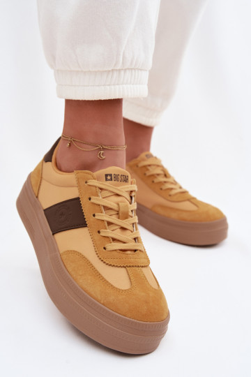 zo semišu Tenisky model obuvi Dámske Big Star TT274166 žltá 2