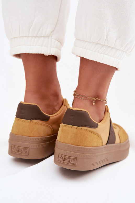 zo semišu Tenisky model obuvi Dámske Big Star TT274166 žltá