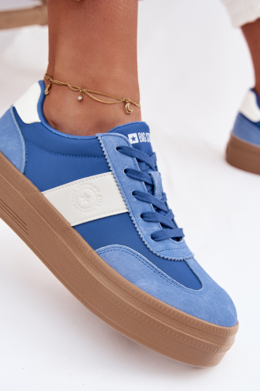 zo semišu Tenisky model obuvi Dámske Big Star TT274165 Modrá