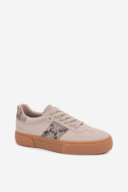 Tenisky model obuvi Dámske Ze INstaInkami Hadia koža Big Star TT274299 sivá