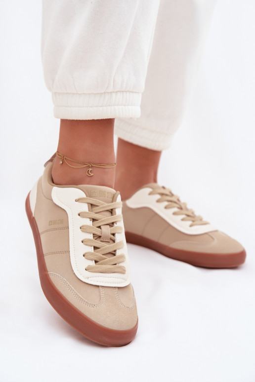 Tenisky model obuvi Dámske Big Star TT274420 béžová