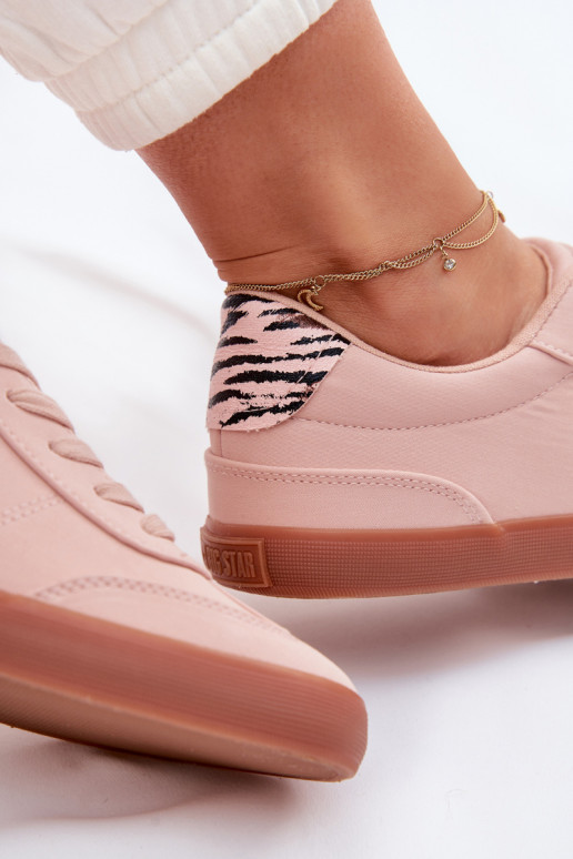 Tenisky model obuvi Dámske materiál Big Star TT274359 Ružová