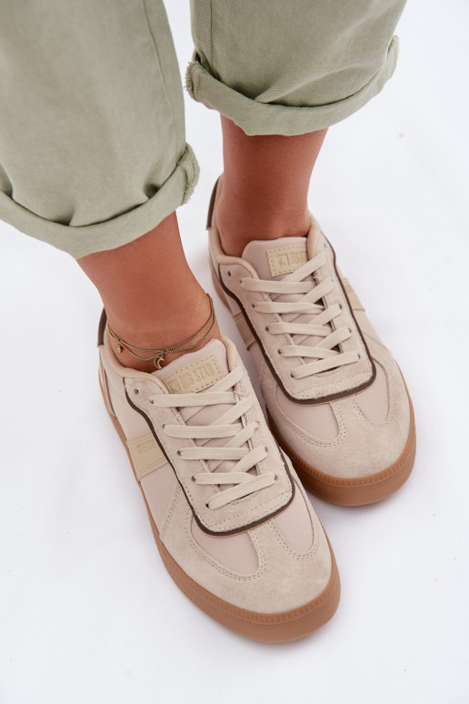 Tenisky model obuvi Dámske Big Star TT274174 béžová