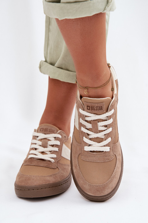 Tenisky model obuvi Dámske Big Star TT274177 slonovina