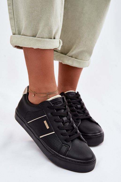 Tenisky model obuvi Dámske s prvkami prelamovania Big Star TT274290 čierna