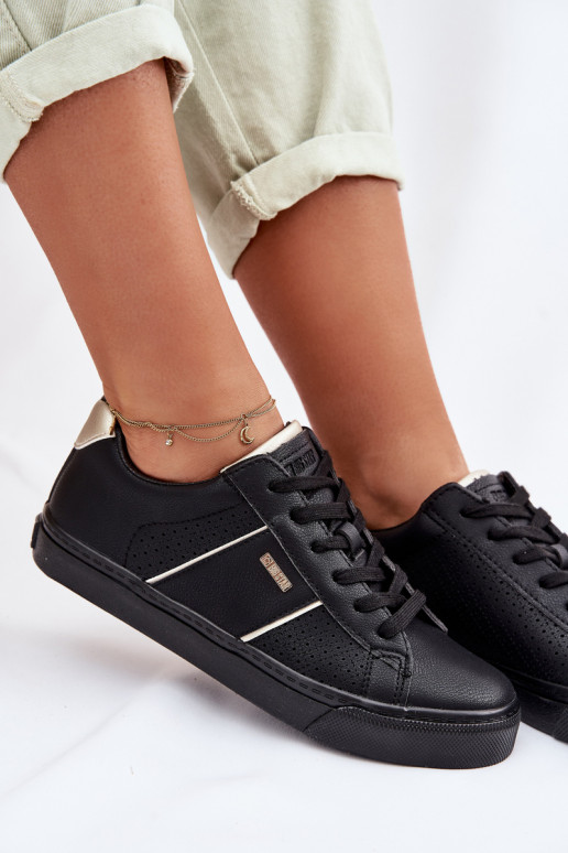 Tenisky model obuvi Dámske s prvkami prelamovania Big Star TT274290 čierna