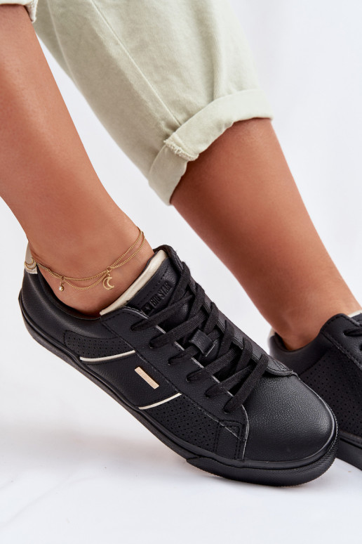 Tenisky model obuvi Dámske s prvkami prelamovania Big Star TT274290 čierna