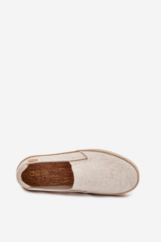 Espadrilky s platformou Big Star TT274089 béžová