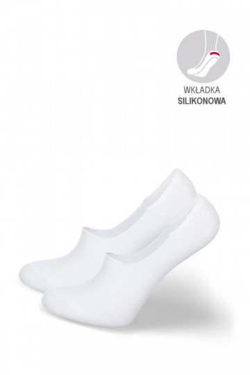 Pánske mikropolyesterové bambusové ponožky biele