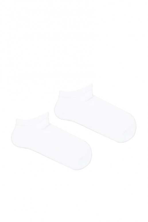 Ponožky Hladký deti mládež biela farba