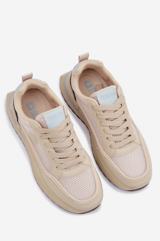 tenisky pre mužov Big Star TT174316 Hi-Poly System béžová