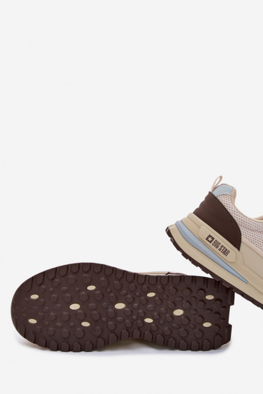 tenisky pre mužov Big Star TT174316 Hi-Poly System béžová