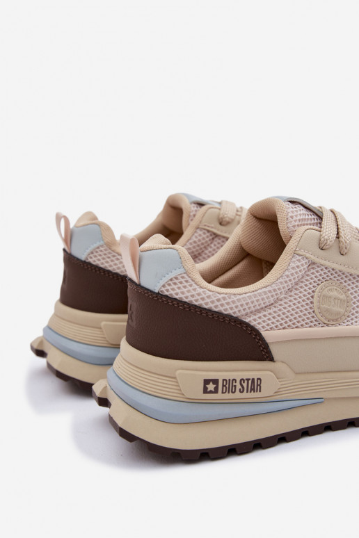 tenisky pre mužov Big Star TT174316 Hi-Poly System béžová