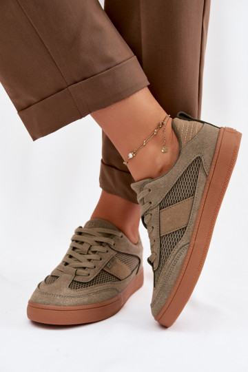 Tenisky model obuvi Dámske Big Star TT274761 khaki farby