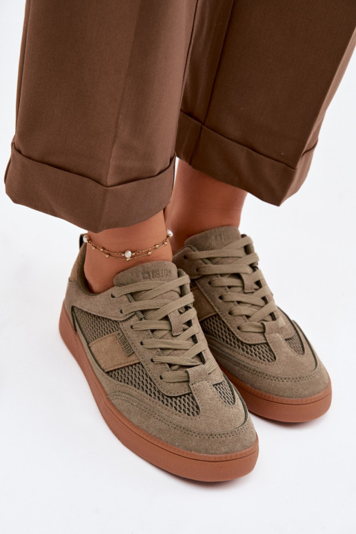 Tenisky model obuvi Dámske Big Star TT274761 khaki farby