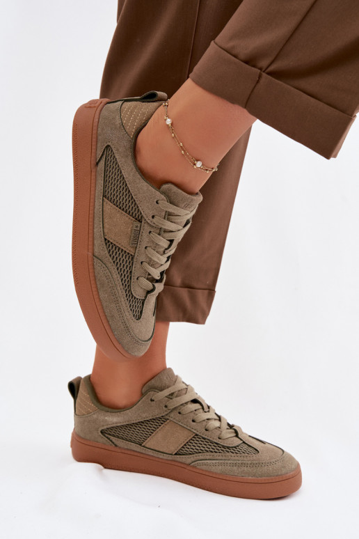 Tenisky model obuvi Dámske Big Star TT274761 khaki farby