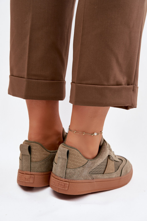 Tenisky model obuvi Dámske Big Star TT274761 khaki farby