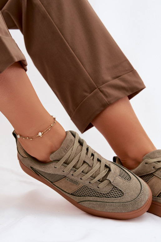 Tenisky model obuvi Dámske Big Star TT274761 khaki farby