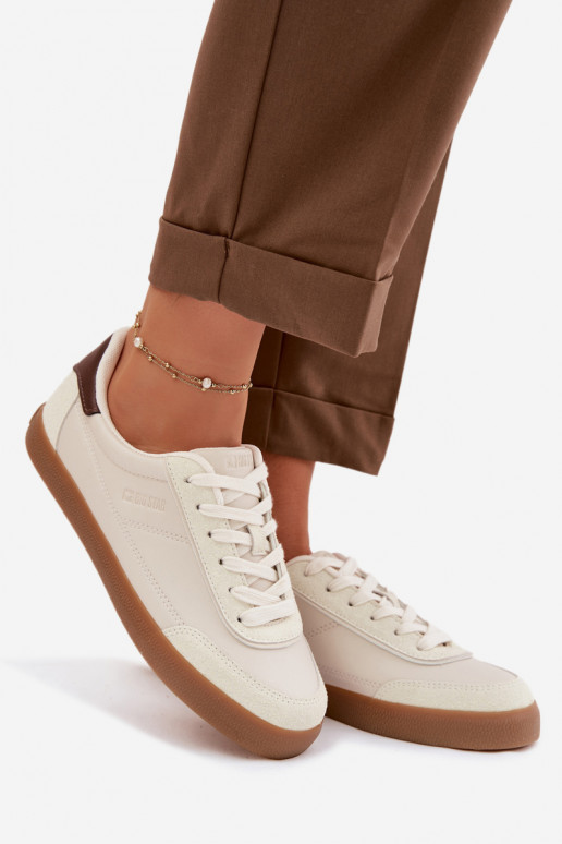 Tenisky model obuvi Dámske z eko kože Big Star TT274311 slonovina