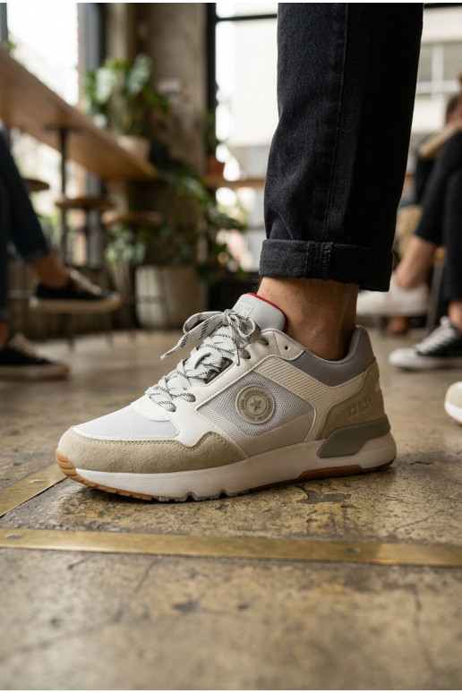 Tenisky model obuvi pre mužov s platformou Big Star TT174032 biely-Modrá